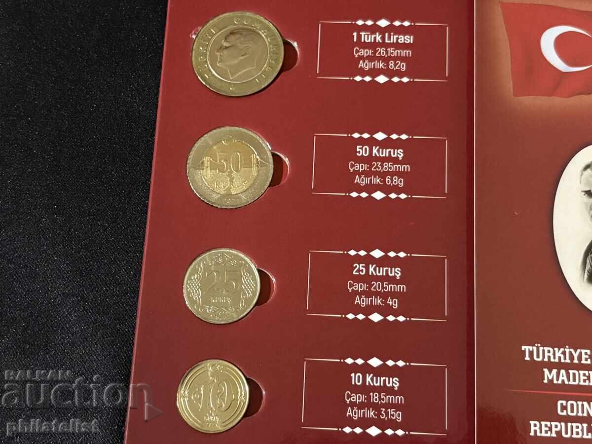 Παράδοση Ολοκληρωμένο τραπεζικό σετ – Τουρκία 2021, 6 νομίσματα UNC Παράδοση Ολοκληρωμένο τραπεζικό σετ – Τουρκία 2021, 6 νομίσματα UNC