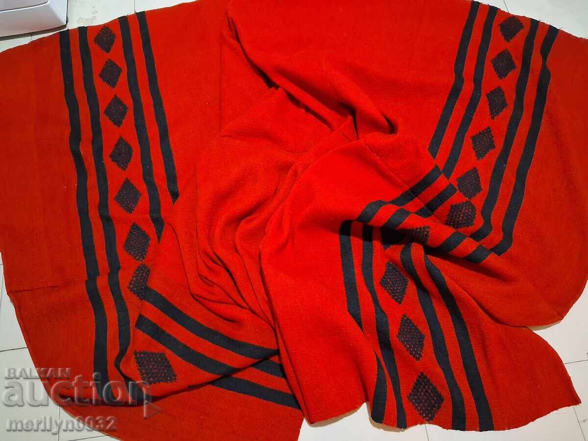 Old hand-woven wool rug/carpet blanket Old hand-woven wool rug/carpet blanket