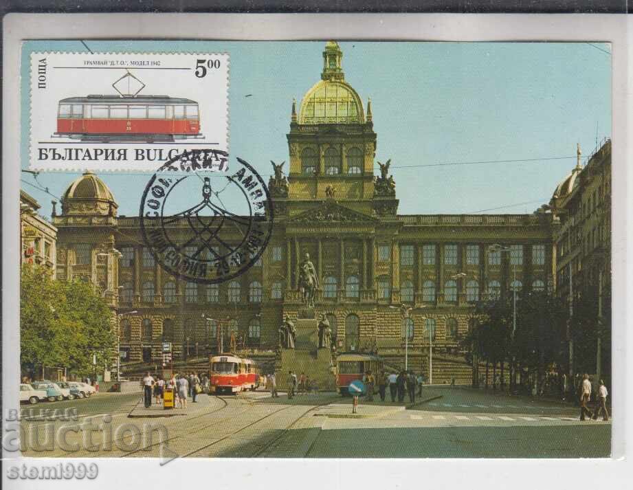 Carte poștală MAX FDC TRAMVAIE ȘINE