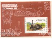 1984. Γρενάδα. Σιδηροδρομικές μηχανές. Μπλοκ