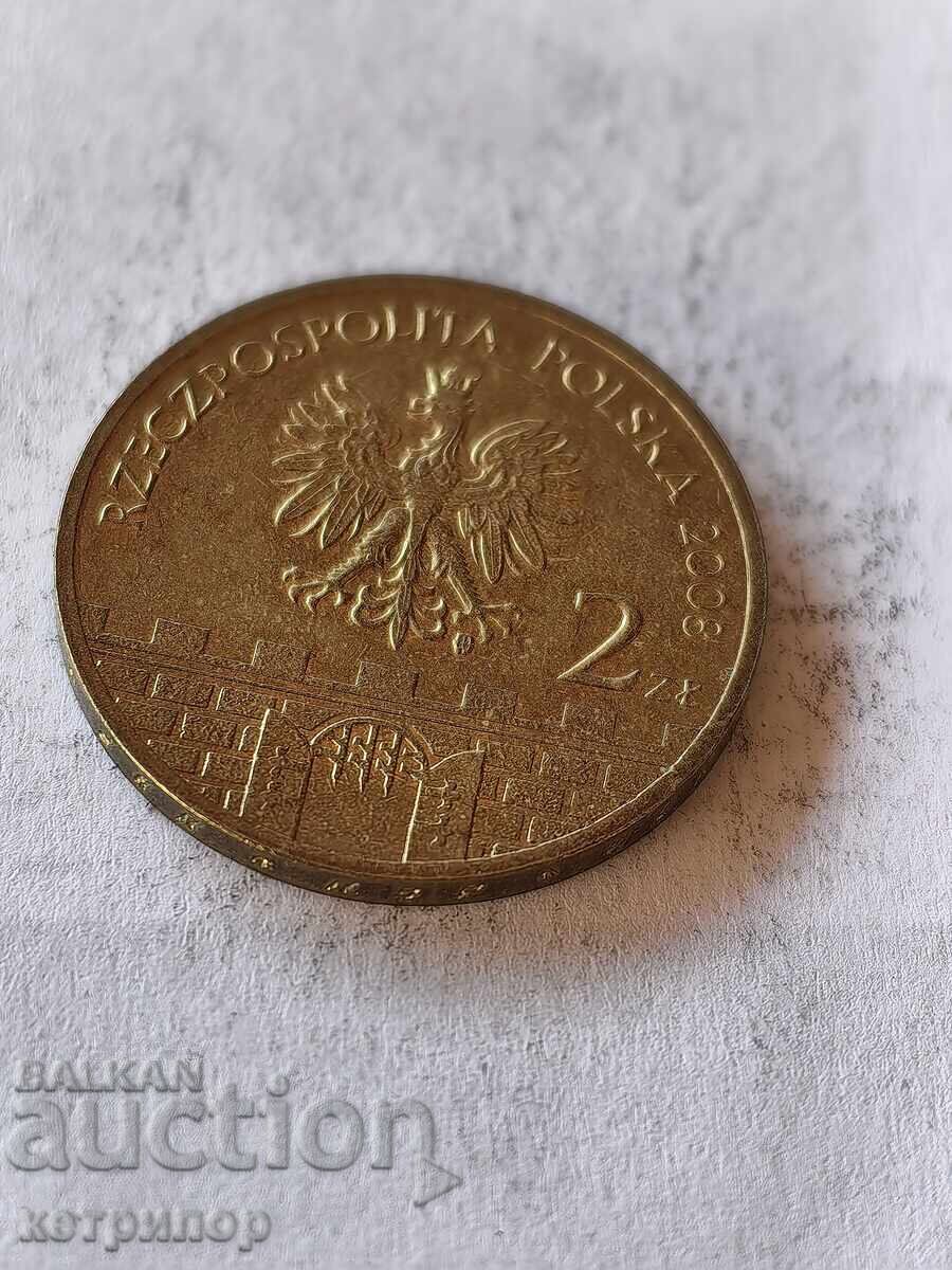 2 Zloty 2008 Poland with price 4.80 BGN | € 2.45