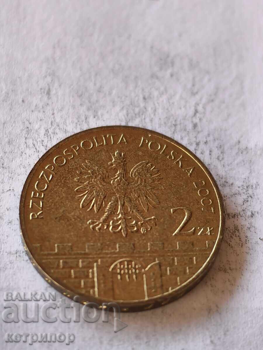 2 zloți 2007 Polonia cu preț 4.80 BGN | € 2.45