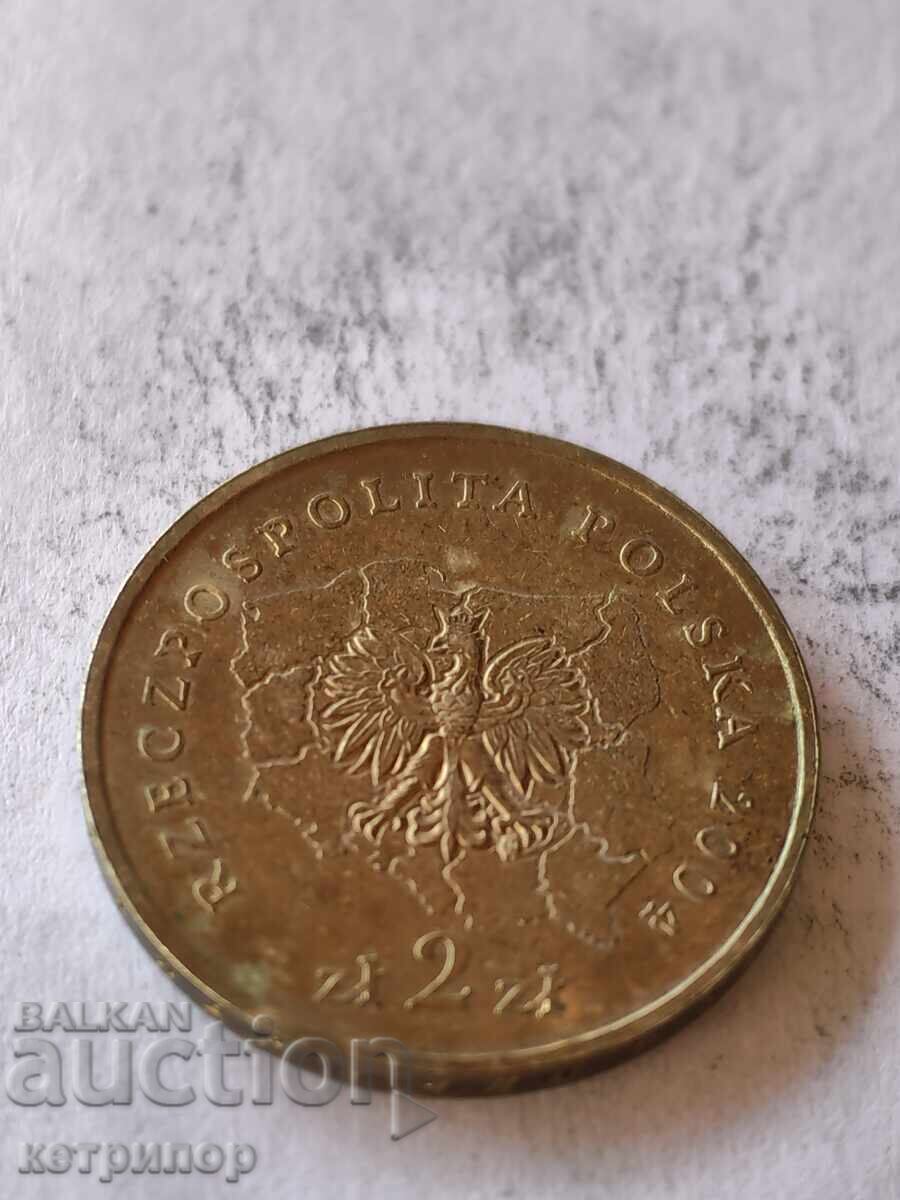 2 ζλότι 2004 Πολωνία με τιμή 4.80 BGN | € 2.45