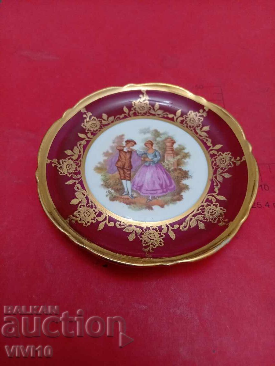 Farfurie veche LIMOGES, MINIATURĂ