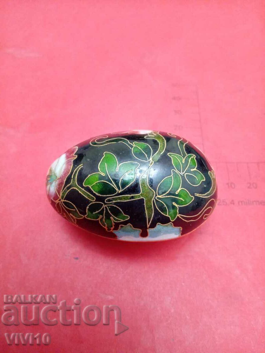 Cutie veche de bijuterii, email, cloisonné