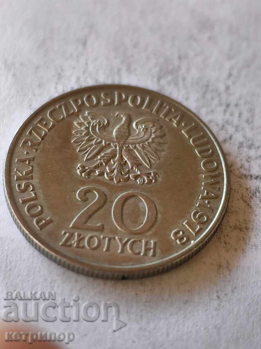 20 ζλότι 1978 g. Πολωνία με τιμή 5.80 BGN | € 2.97