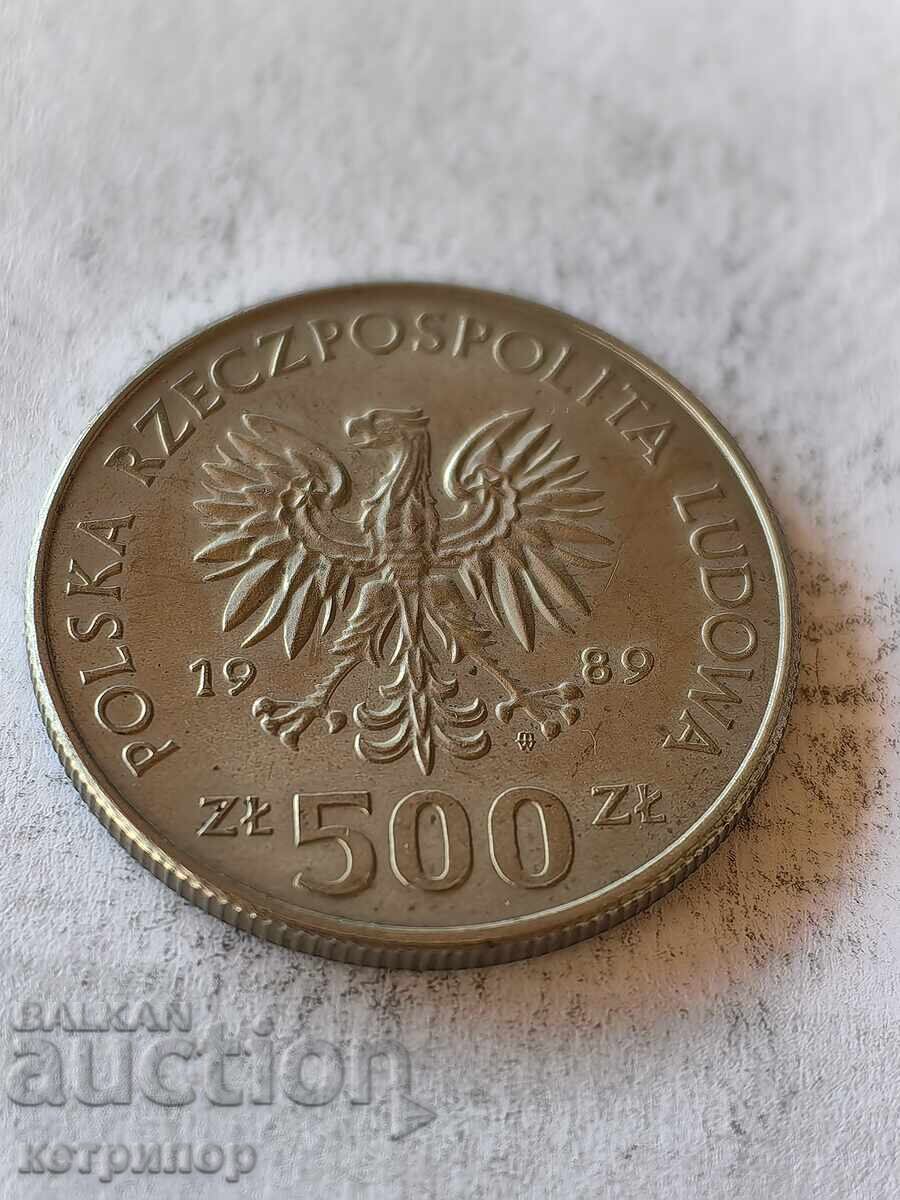 500 злоти 1989 г. Полша с цена 8.80 лв. | € 4.50 500 злоти 1989 г. Полша с цена 8.80 лв. | € 4.50