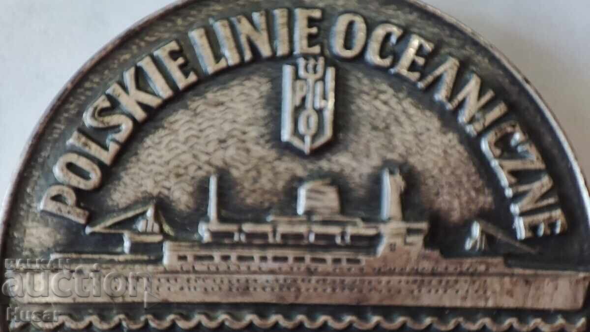 2 plaques, sea, ship Stefan Batory - 6