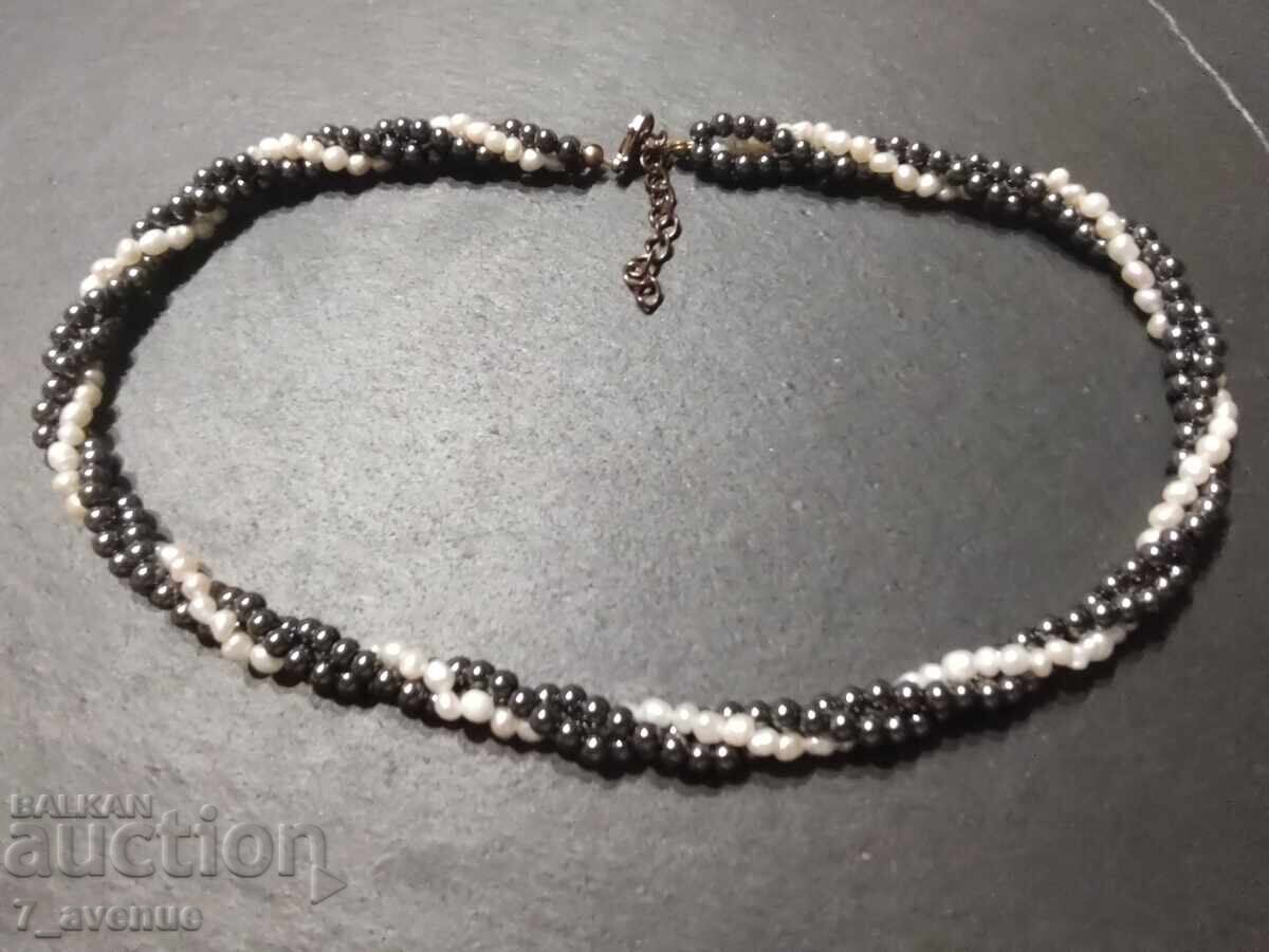 Necklace, necklace, jewelry, pearls and hematite 12.08.2025 - 6