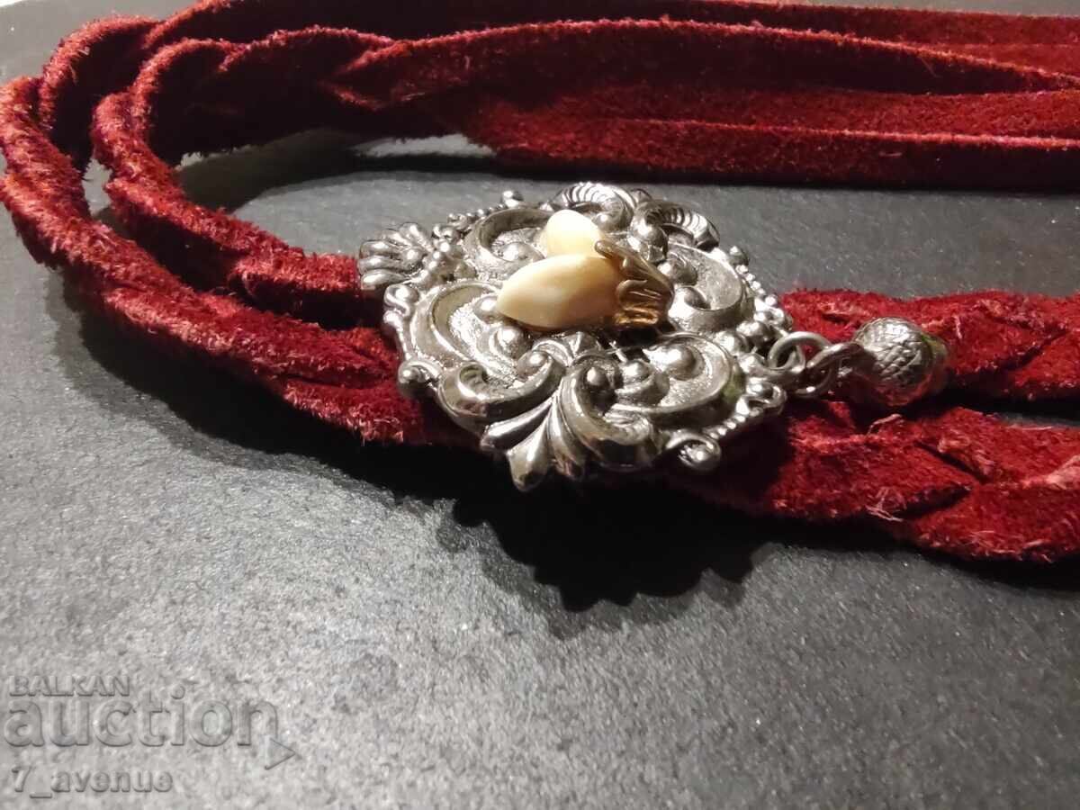 Gerdan, colier, bijuterie, piele naturală și metal 12.08.2025 - 6 Gerdan, colier, bijuterie, piele naturală și metal 12.08.2025 - 6