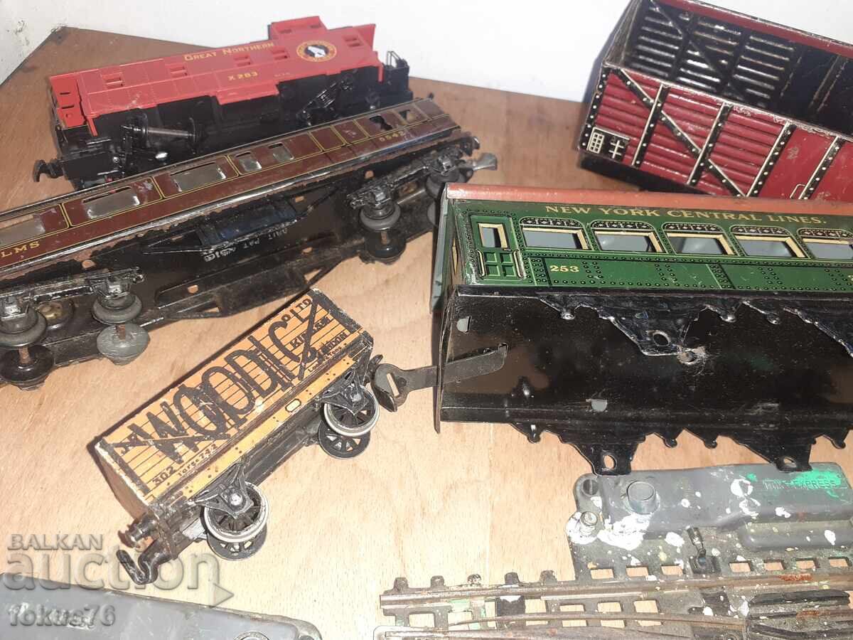 Лот части влакче вагони конструктор релси - стара игра - 6