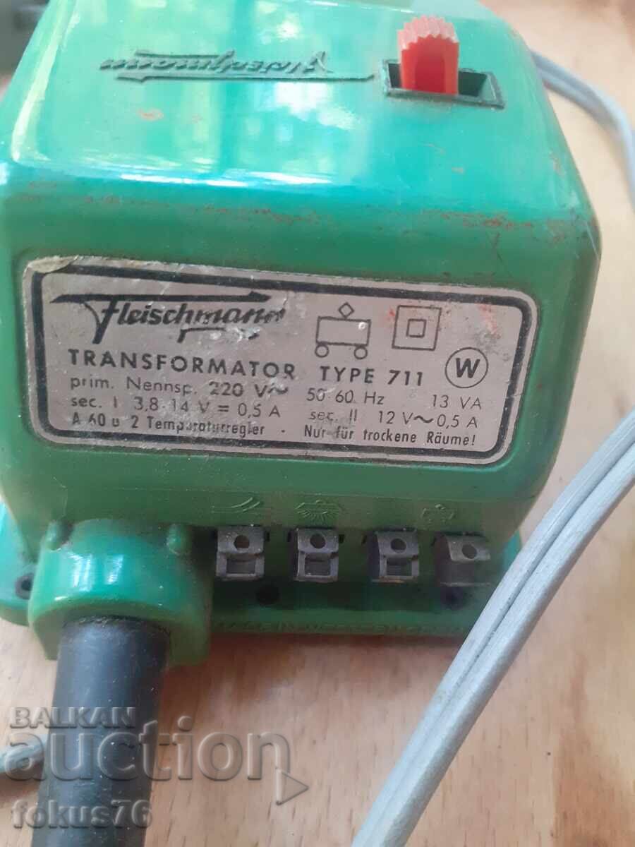 Auction  Old transformer power supply transformer for a train set - toy