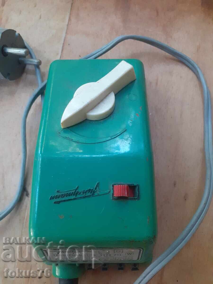 Old transformer power supply transformer for a train set - toy