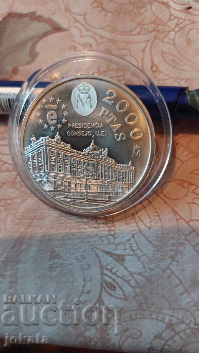 2000 Pesetas Silver