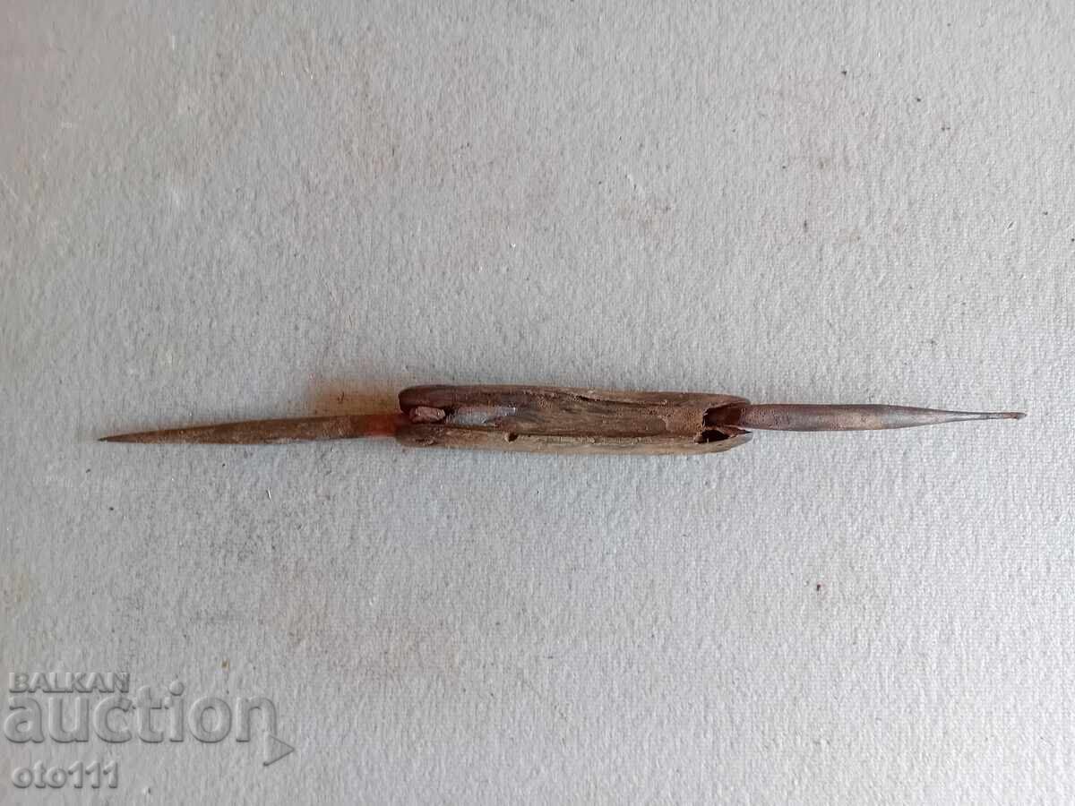 СТАР РИБАРСКИ ,БОЦМАНСКИ ИНСТРУМЕНТ -БИВОЛСКИ РОГ - 5