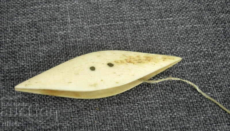 Παλιά βελόνα τύπου τατούλ για πλέξιμο ελεφαντόδοντο