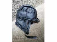 Casca de piele și bărbiere pentru motor, anii '50, motociclist rocker