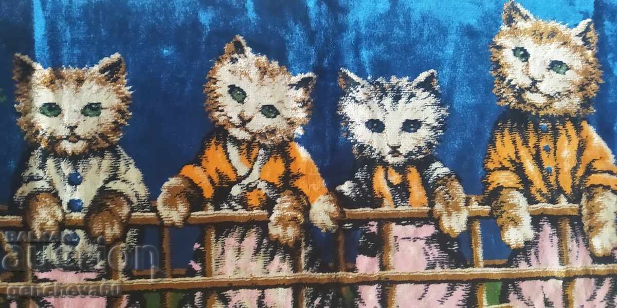 Beautiful plush cover, "Cats" from Cheiz with price 40.00 BGN | € 20.45