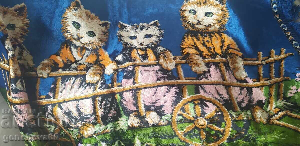 Beautiful plush cover, "Cats" from Cheiz - 5