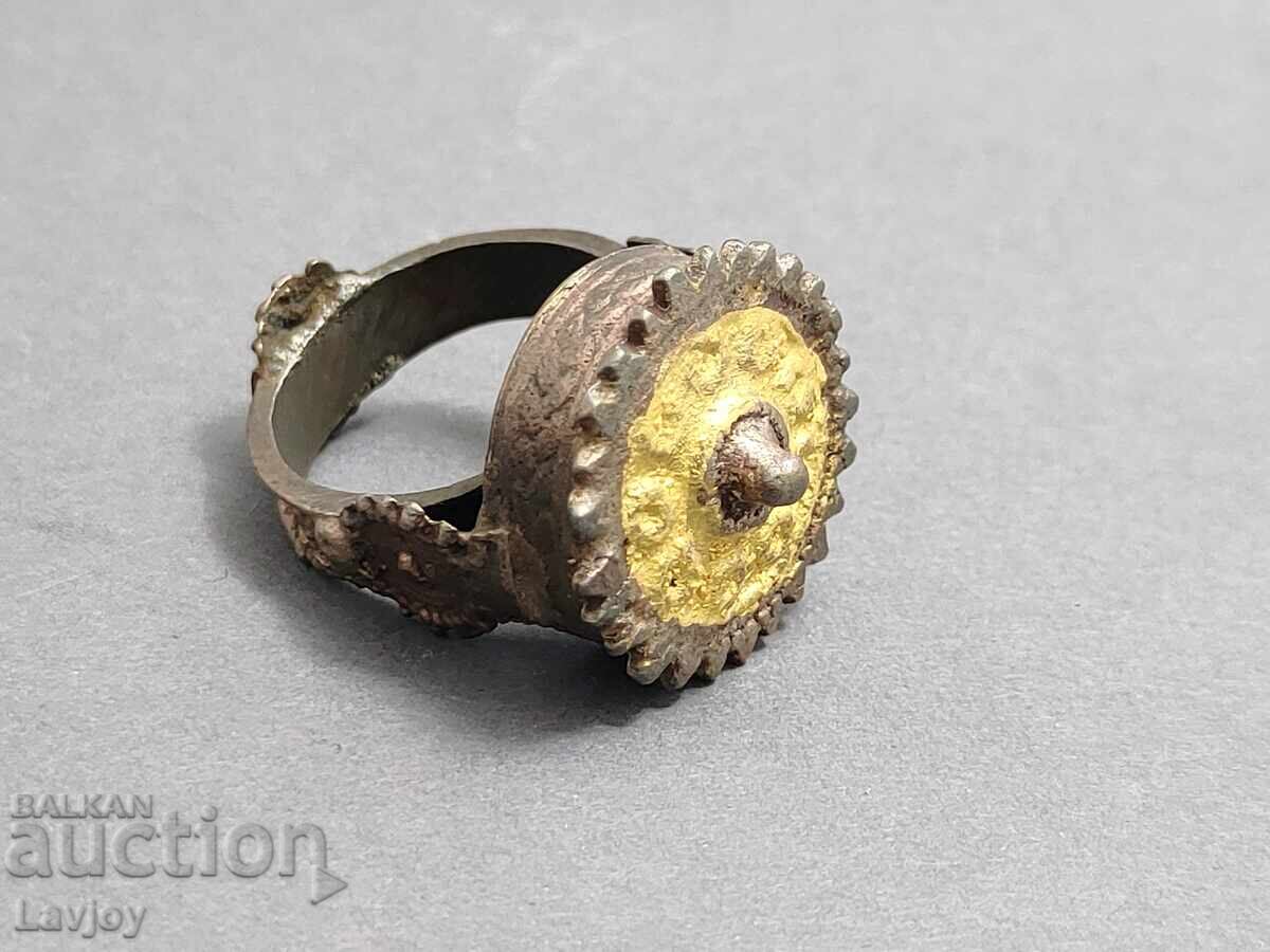 Голям възрожденски сребърен пръстен - 6