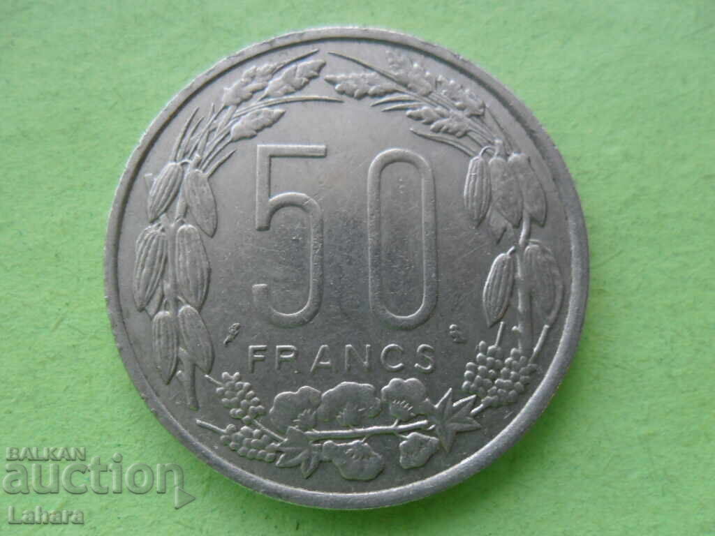 50 franci 1961, Congo, Gabon, Ciad 50 franci 1961, Congo, Gabon, Ciad