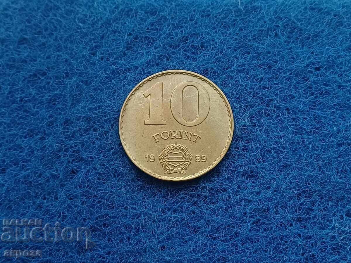 10 φιορίνια Ουγγαρίας 1989