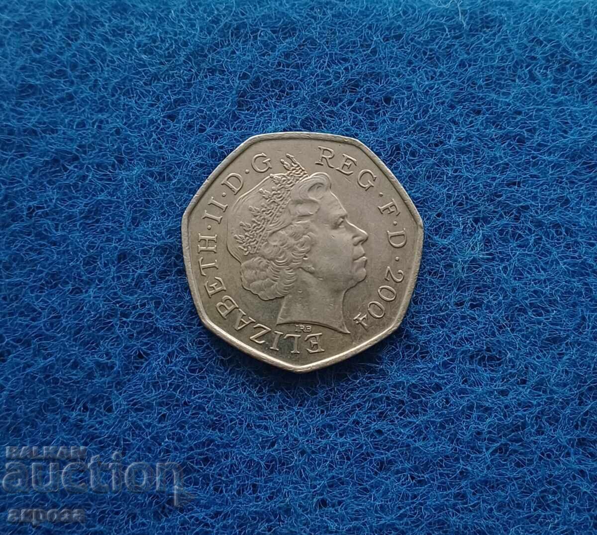 50 πένες Ηνωμένου Βασιλείου 2004 με τιμή € 5.01 | 9.80 BGN