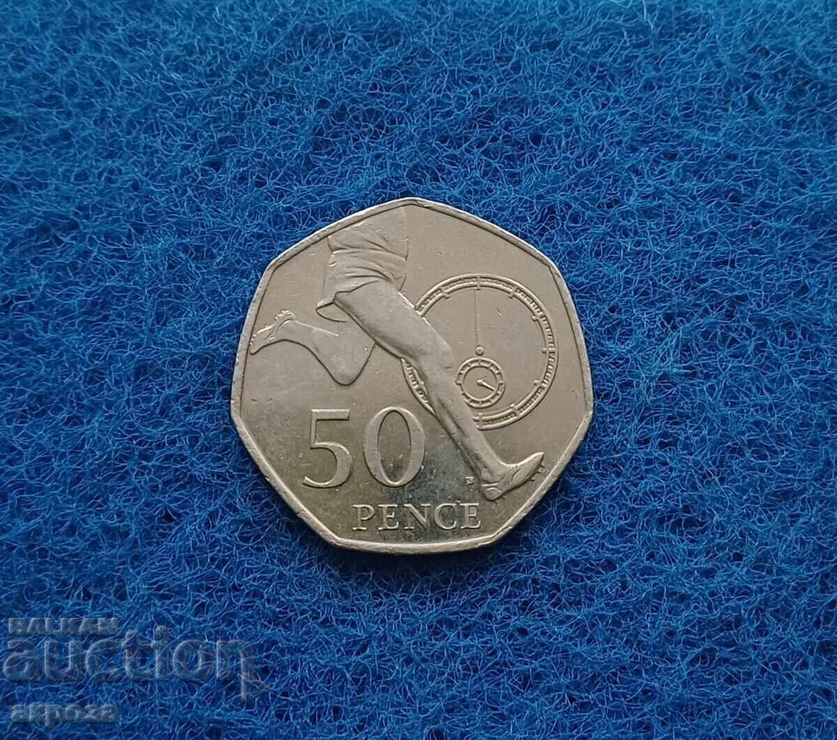 50 πένες Ηνωμένου Βασιλείου 2004