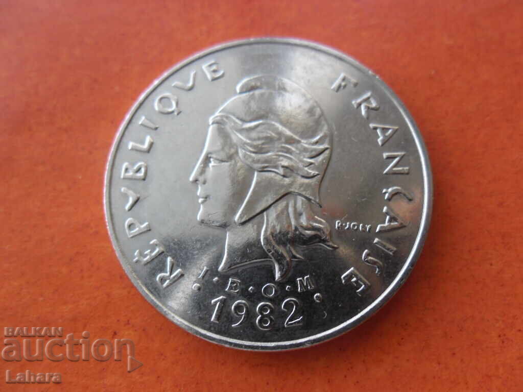Auction 50 Francs 1982 French Polynesia Auction 50 Francs 1982 French Polynesia
