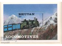1984. Μπουτάν. Σιδηροδρομικές μηχανές. Μπλοκ