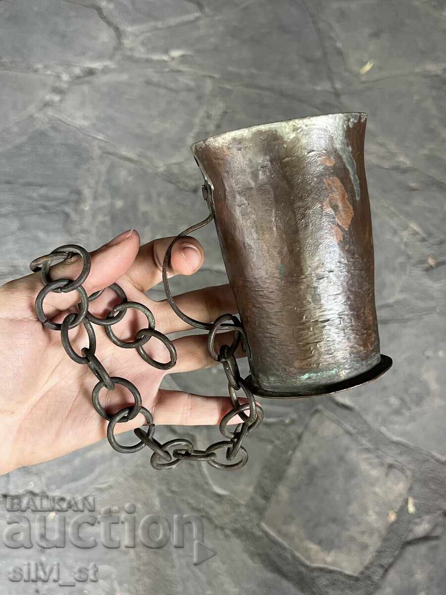 Old copper cup Old copper cup