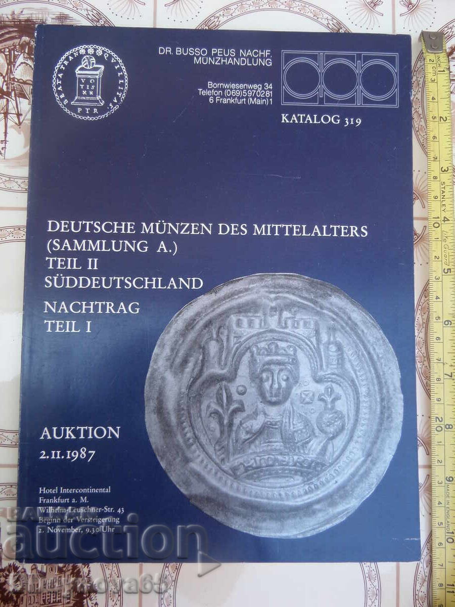Catalog de monede, licitație 02.02.1987