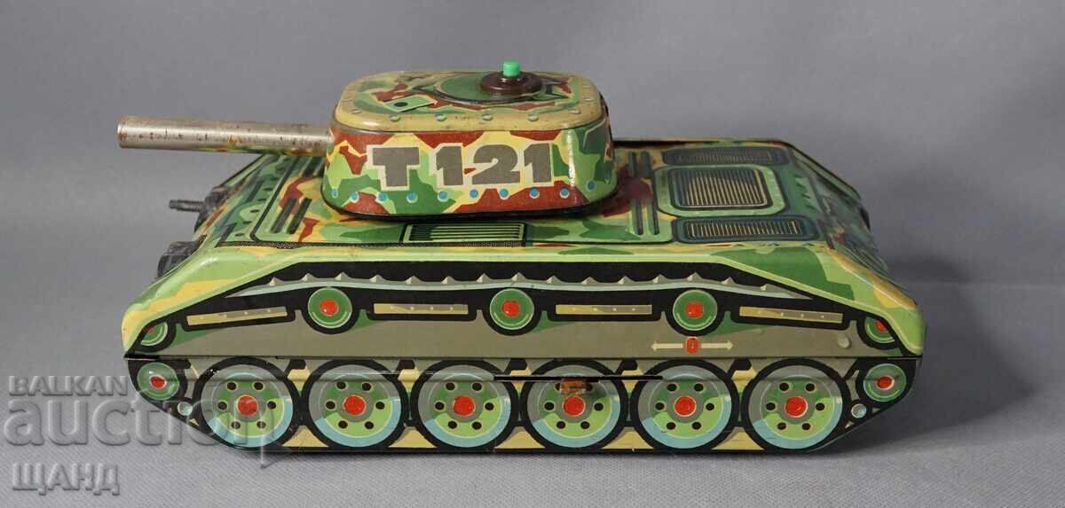 Old Czech mechanical tin toy - Tank/Panzer with price 25.35 BGN | € 12.96