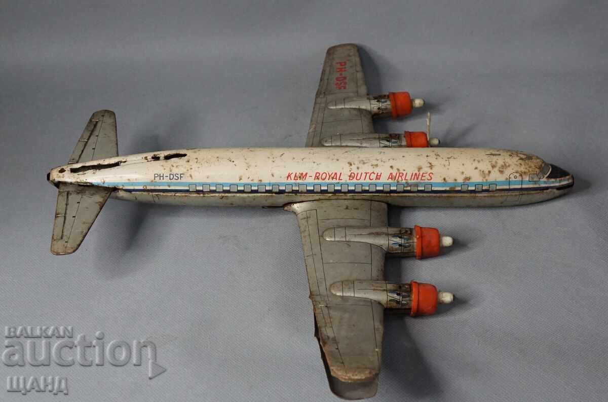 Auction Old Japanese Metal Toy Airplane Model KLM Auction Old Japanese Metal Toy Airplane Model KLM