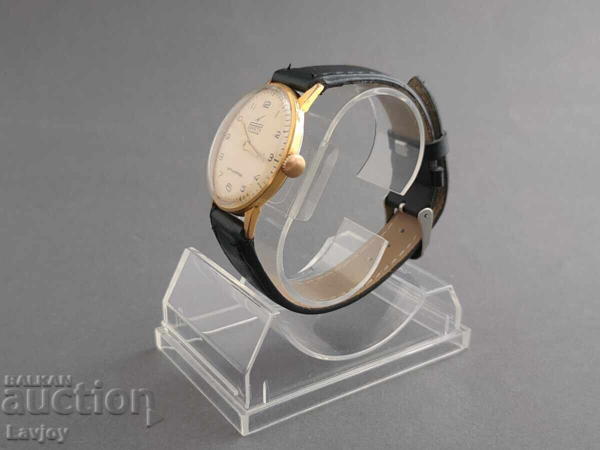 Auction Gold-plated Raketa Raketa Gagarin 1MChZ named after Kirov Auction Gold-plated Raketa Raketa Gagarin 1MChZ named after Kirov