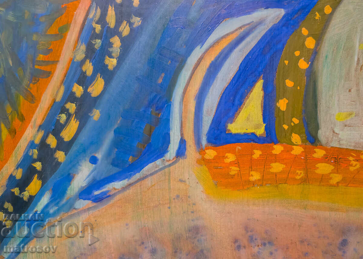 Auction  Abstract painting, oil paints