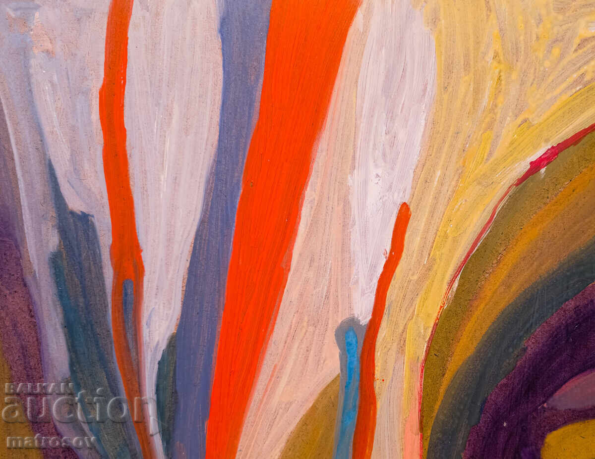 Licitație Tablou abstract, vopsele de ulei