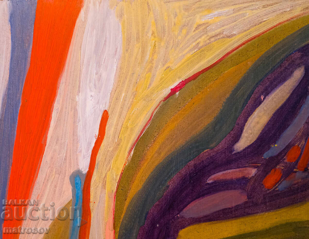 Tablou abstract, vopsele de ulei - 5