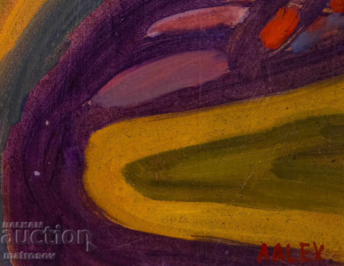 Tablou abstract, vopsele de ulei - 6