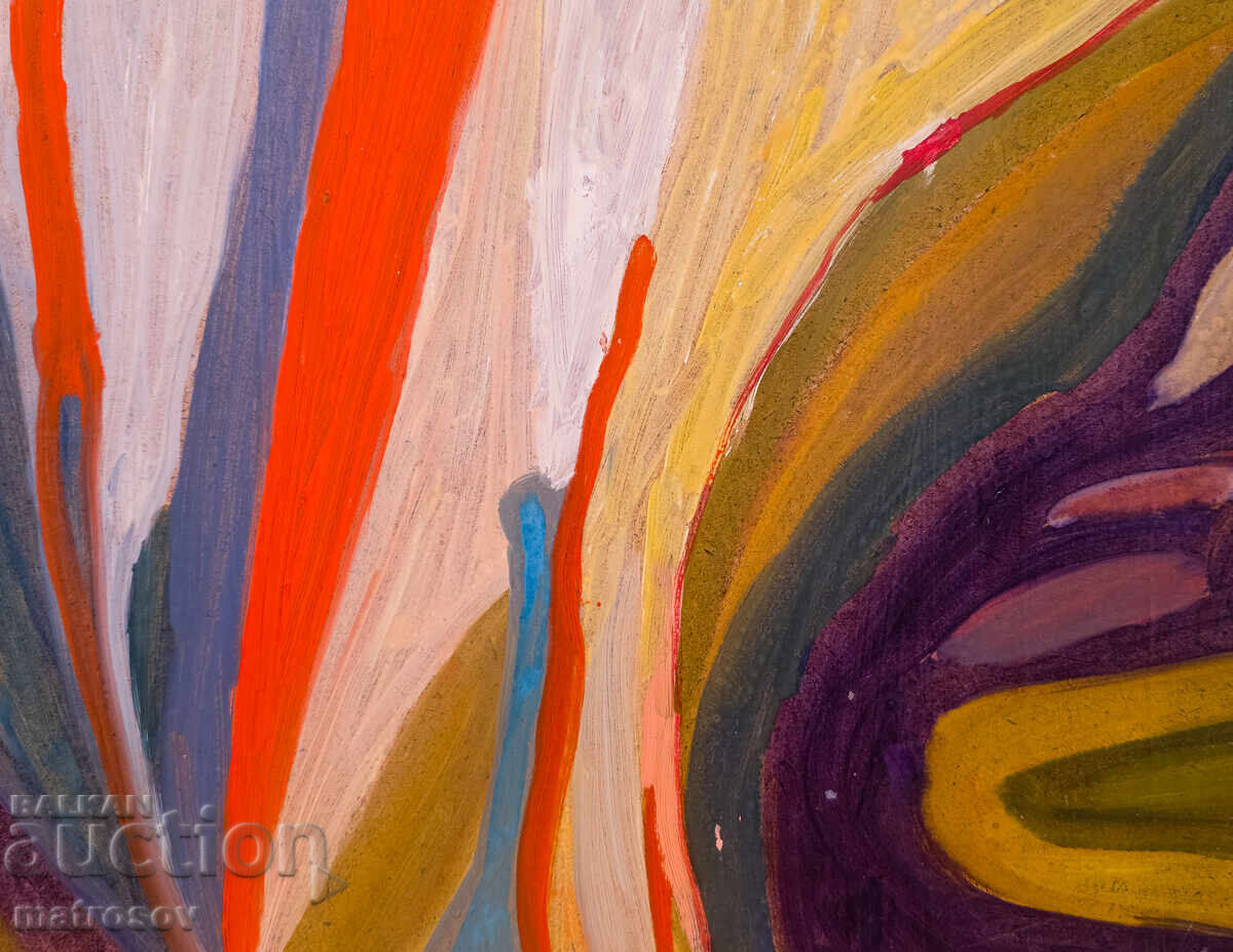 Tablou abstract, vopsele de ulei - 7