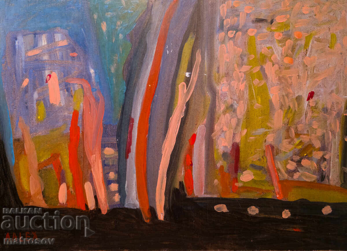 Abstract painting, oil paints with price 200.00 BGN | € 102.26