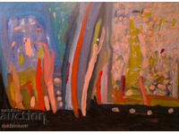 Abstract painting, oil paints