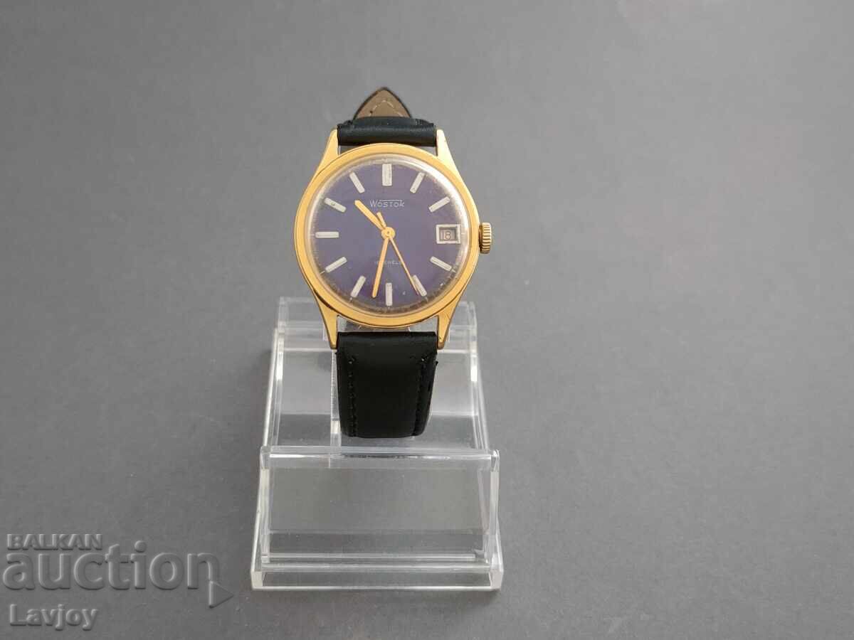 *Vastok*☭Wastok☭ au 10 επιχρυσωμένο ρετρό ρολόι