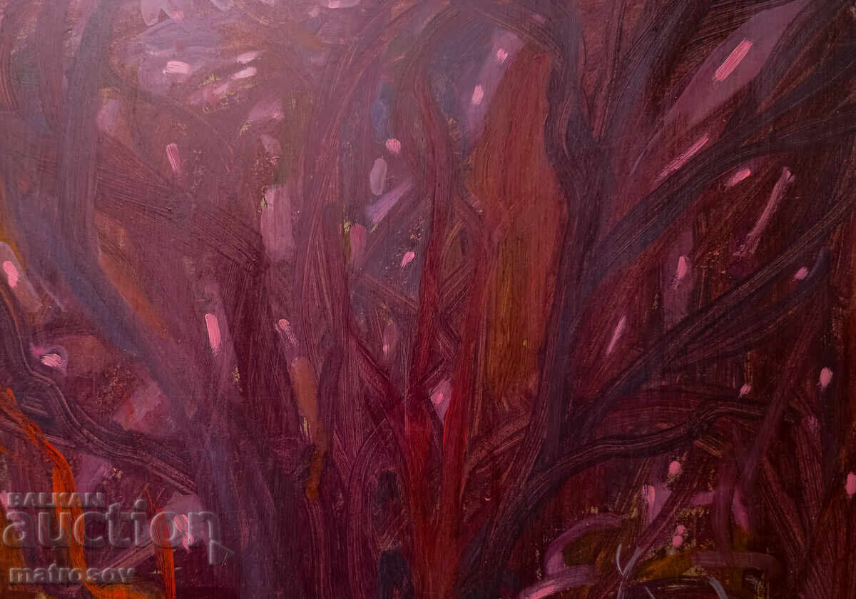 Абстрактна композиция, маслена картина - 5