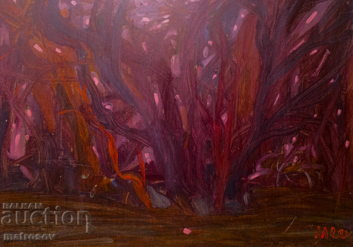 Абстрактна композиция, маслена картина