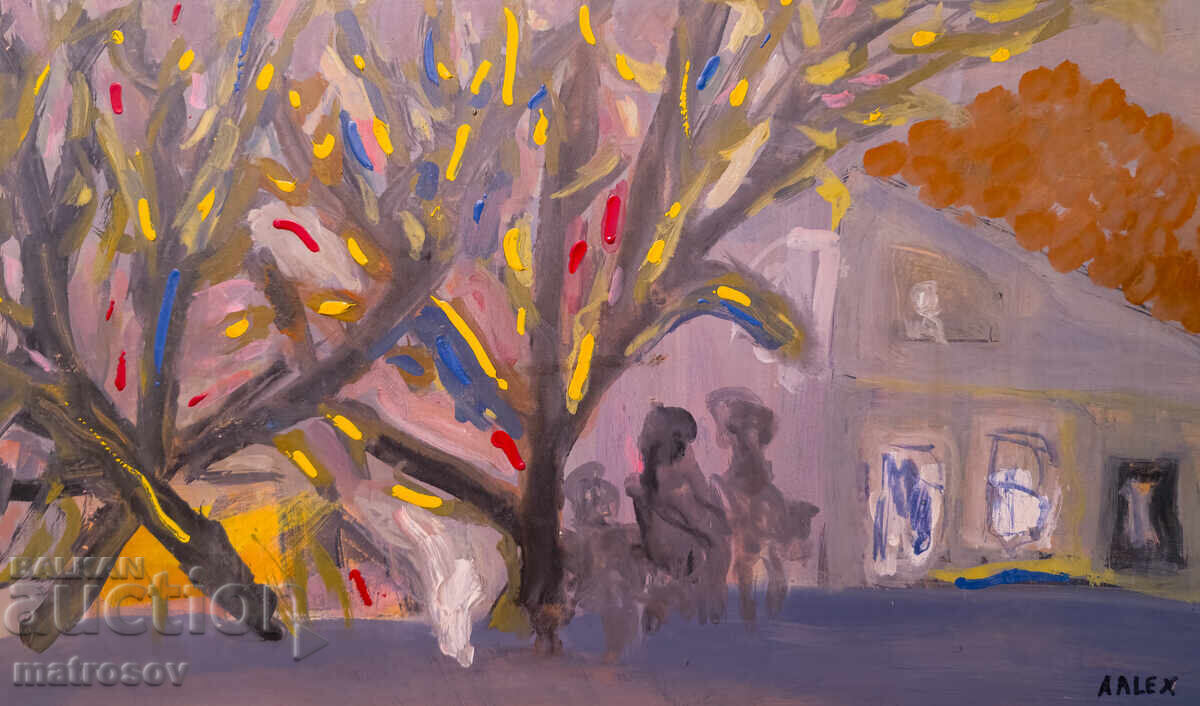 Abstract painting, oil paints with price 200.00 BGN | € 102.26