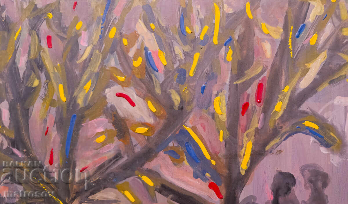 Auction  Abstract painting, oil paints