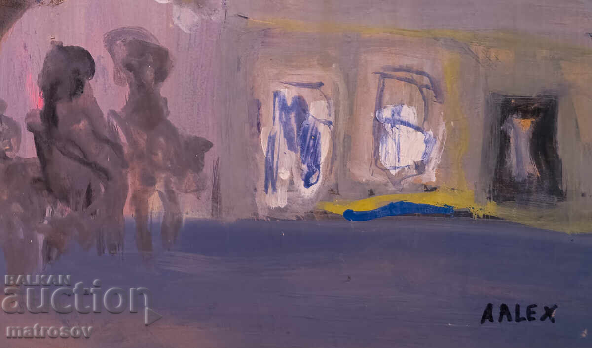 Abstract painting, oil paints - 6