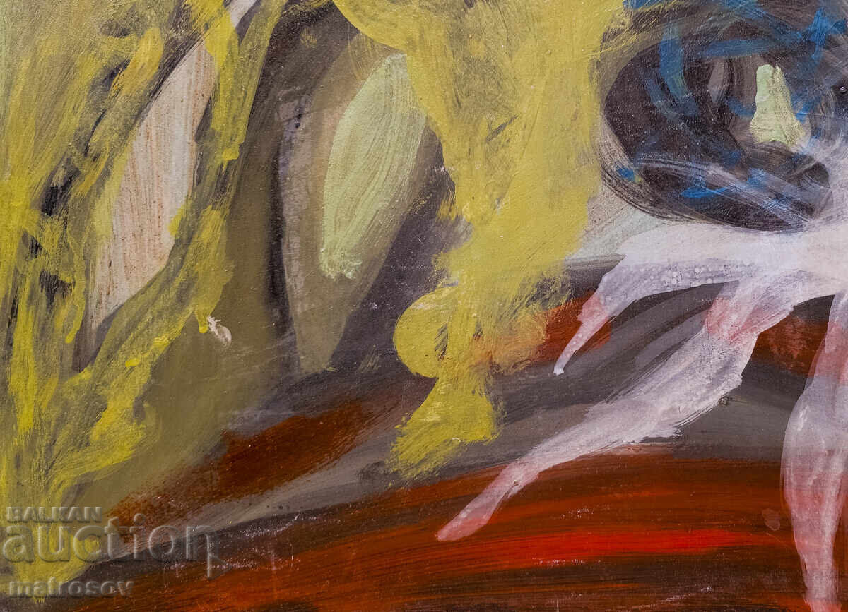 Livrarea Compoziție abstractă, pictură în ulei