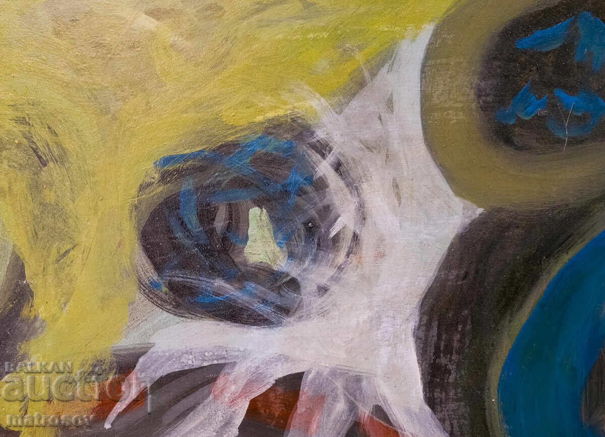 Compoziție abstractă, pictură în ulei - 5